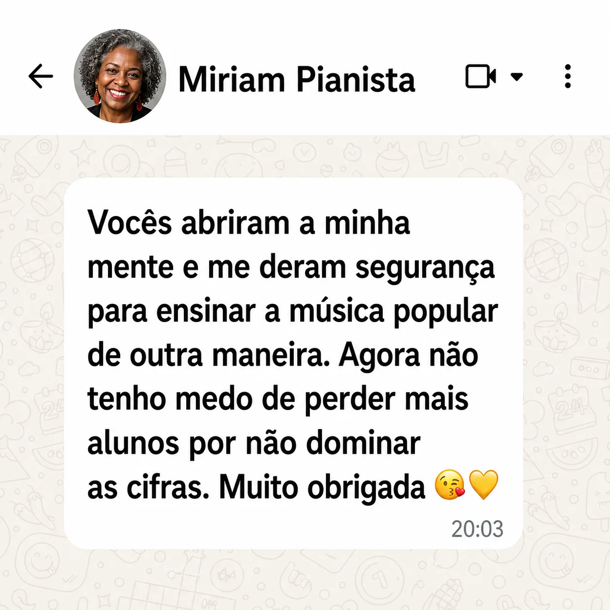 Depoimento de Miriam