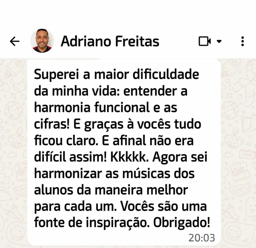 Depoimento de Adriano